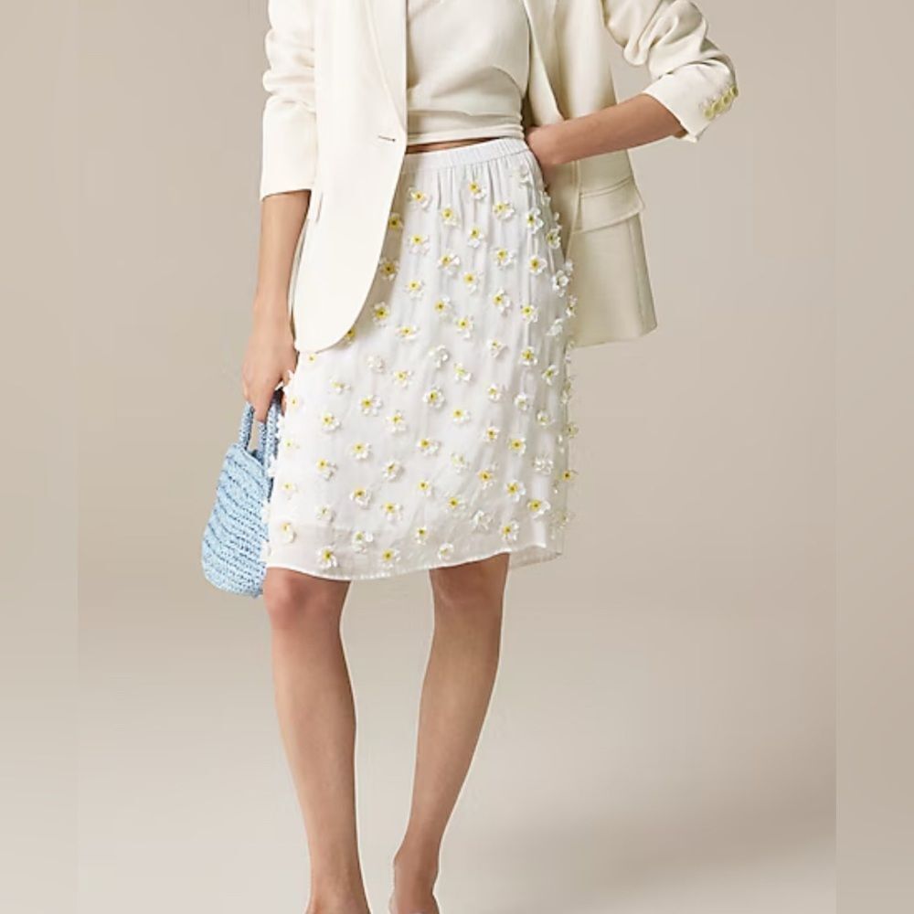 J.Crew Collection embellished slip skirt NWT Size M